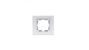Simon 82 Ramka pojedyncza kamień srebro/ ramka pośrednia aluminium mat 82917-62