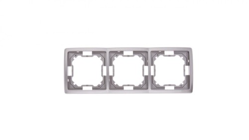 Simon Basic Standard Ramka potrójna uniwersalna stal inox BMR3/21