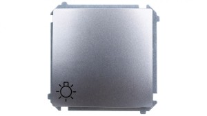 Simon Basic Przycisk /światło/, szybkozłącza, stal inox BMS1.01/21