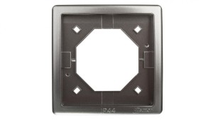 Simon Basic Standard Ramka bryzgoszczelna pojedyncza IP44 z uszczelką stal inox BMR1B/21