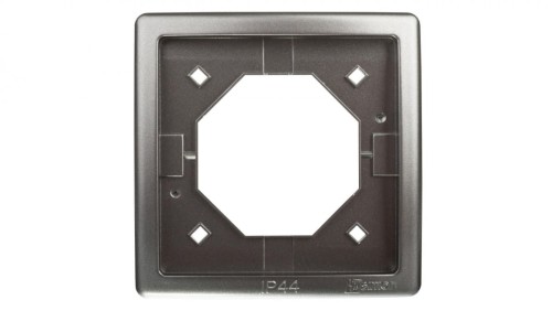 Simon Basic Standard Ramka bryzgoszczelna pojedyncza IP44 z uszczelką stal inox BMR1B/21