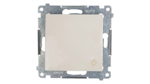 Simon 54 Przycisk /światło/, szybkozłącza, kremowy DS1.01/41