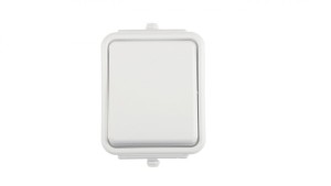 Cedar Łącznik jednobiegunowy hermetyczny IP44 10A biały WNt-100C WNT100C01
