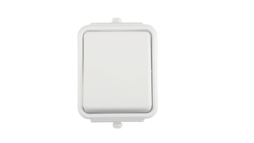 Cedar Łącznik jednobiegunowy hermetyczny IP44 10A biały WNt-100C WNT100C01