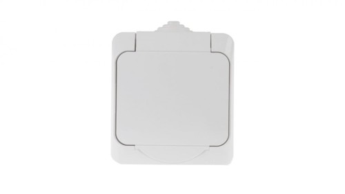 Cedar Plus Gniazdo pojedyncze biały z/u 16A IP44 WDE000540