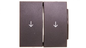 Berker B1/B5/B7 GLAS Klawisz do łącznika żaluzjowego z symbolem strzałka podwójny antracytowy 16251606