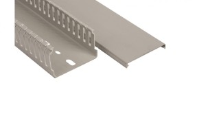 Korytko grzebieniowe samogasnące 60x40 szare z pokrywą UV ECS6040 /2m/