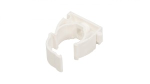 Uchwyt zamknięty do rur 18mm biały UZ 18 10182 /100szt./
