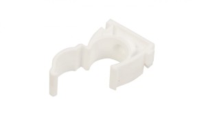 Uchwyt zamknięty do rur gładkich UZ 18 biały 68042 /100szt./