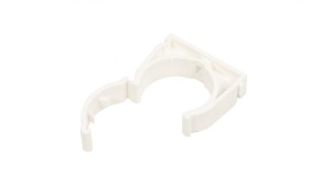 Uchwyt zamknięty do rur 37mm biały UZE-37 /50szt./