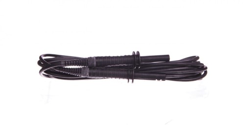 Przewód pomiarowy 5m czarny ekranowany 5kV /wtyki bananowe/ WAPRZ005BLBBE5K