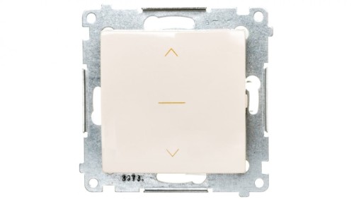 Simon 54 Premium Łącznik żaluzjowy trójpozycyjny 1-0-2, szybkozłącza, kremowy DZW1K.01/41