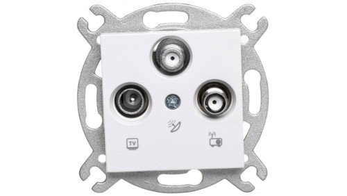 Karre Gniazdo Tv-2xsat, Kolor Biały / 90963653