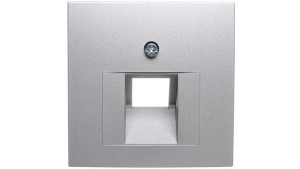 Berker B1/B5/B7 GLAS Plakietka do gniazda teleinformatycznego pojedynczego UAE aluminium 14071404