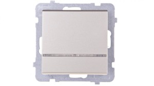 SONATA Łącznik pojedynczy z podświetleniem szampański złoty ŁP-1RS/m/39