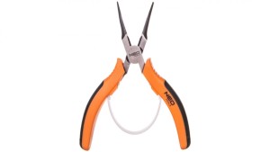 Szczypce precyzyjne wydłużone wygięte 140mm 01-103