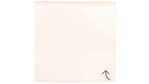 B.Kwadrat Płytka czołowa do gniazda z uziemieniem z pokrywą kremowy połysk 3965898992