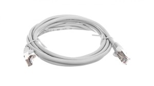 Kabel krosowy patchcord SF/UTP kat.5e CCA szary 2m 50145
