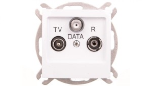 IMPRESJA Gniazdo antenowe RTV DATA biały GPA-YD/m/00