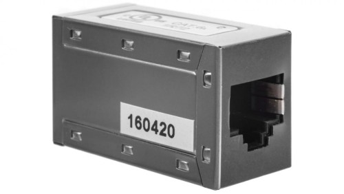 Adapter (przelotka) RJ45/RJ45 kat.6A ekranowany DN-93905