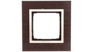 Simon 54 Nature Ramka pojedyncza drewno ZŁOTE WENGE DRN1/85