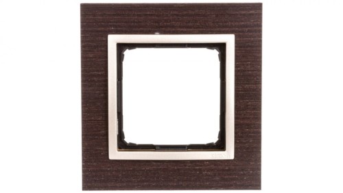 Simon 54 Nature Ramka pojedyncza drewno ZŁOTE WENGE DRN1/85