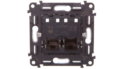 VALENA LIFE Gniazdo komputerowe podwójne RJ45 kat.6a UTP 753045