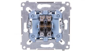 Simon 54 Przycisk podwójny zwierny mechanizm 10AX 250V, szybkozłącza, SP2M