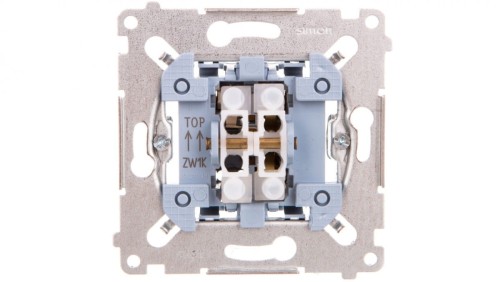 Simon 54 Łącznik żaluzjowy trójpozycyjny 1-0-2 mechanizm 250A 250V, szybkozłącza, SZW1KM