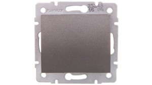 LOGI Łącznik jednobiegunowy śrubowy 10AX 250V grafit 021000141 25243