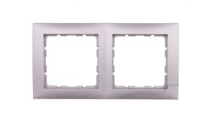 Berker B.Kwadrat Ramka podwójna aluminium 5310128994