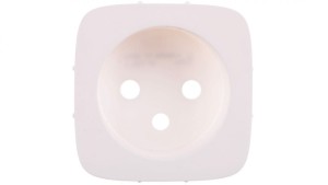 VALENA ALLURE Plakietka gniazda pojedynczego 2p+z biały 755305