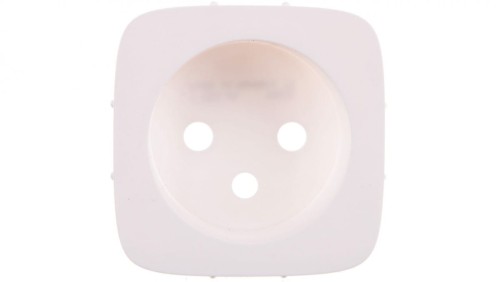 VALENA ALLURE Plakietka gniazda pojedynczego 2p+z biały 755305