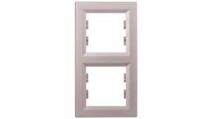 ASFORA Ramka 2-krotna pionowa aluminium EPH5810261