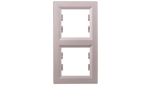 ASFORA Ramka 2-krotna pionowa aluminium EPH5810261