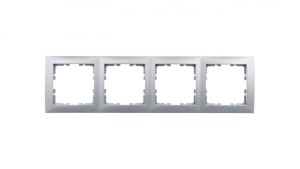 Berker B.Kwadrat Ramka poczwórna aluminium 5310148994