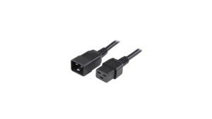 Przedłużacz kabel Zasilający Iec320 C19 Na C20 16A 2M Czarny ICOC 065-NC