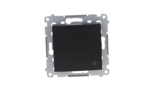 Simon 54 Łącznik krzyżowy (moduł) 10AX 250V szybkozłącza, czarny mat DW7.01/49