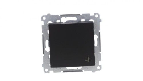 Simon 54 Łącznik krzyżowy (moduł) 10AX 250V szybkozłącza, czarny mat DW7.01/49