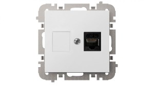 Vestra Gniazdo komputerowe pojedyncze RJ45 bez ramki podtynkowe IP20 biały 3848-10