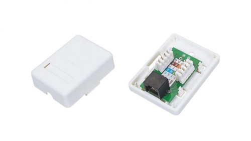 Gniazdo natynkowe UTP kat.5e 1xRJ45 GN001