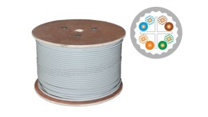 Kabel teleinformatyczny U/UTP kat.6A LSOH Dca szary ALANTEC /500m/