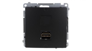 Simon Basic Gniazdo HDMI pojedyncze (moduł) czarny BMGHDMI.01/49