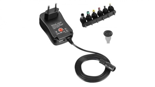 Zasilacz uniwersalny regulowany 3-12V 1A 12W USB 5V 2.1A IPW-NTS1000G2