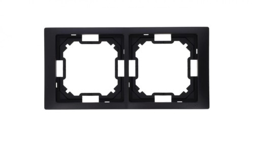 Simon Basic Ramka 2-krotna Neos IP20 czarny mat BMRC2/49