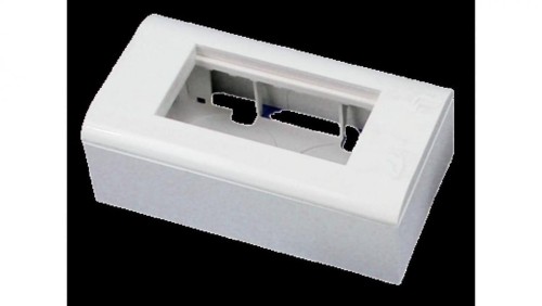 Puszka + support (metalowy) + ramka 90x45 (komplet 2M) ALANTEC OS010