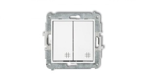 MINI Mechanizm łącznika podwójnego krzyżowego biały mat 25MWP-66