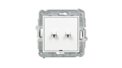 MINI Mechanizm łącznika świecznikowego w stylu amerykańskim biały mat 25MWPUS-2