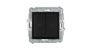 ICON Mechanizm łącznika żaluzjowego z podtrzymaniem czarny mat 12IWP-88