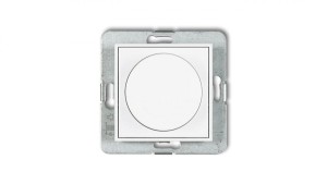 ICON Mechanizm elektronicznego regulatora oświetlenia przyciskowo-obrotowego do lamp LED biały mat 25IRO-2